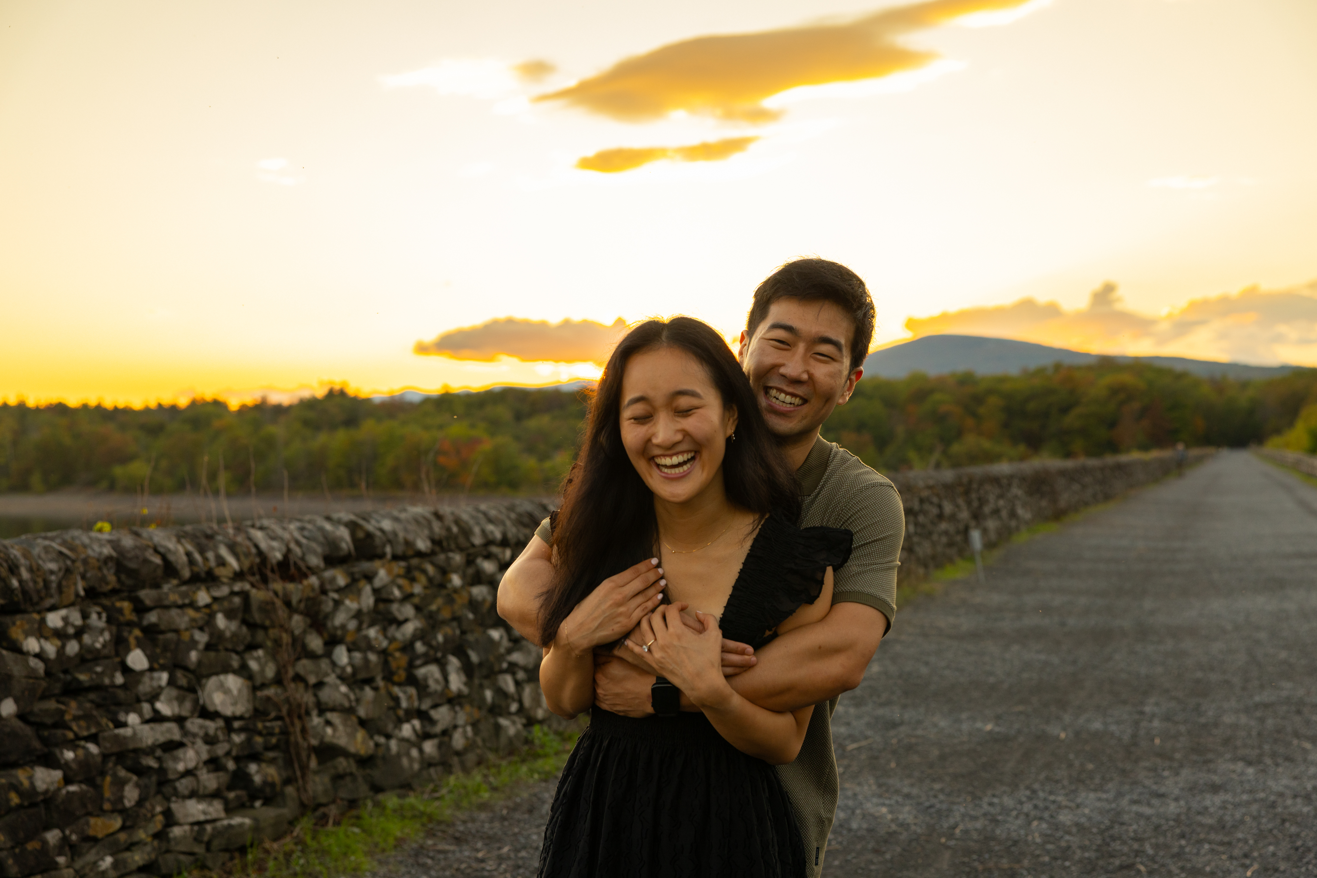 Christina and Erik laughing